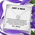 thumbnail image 4 of Aunt and Niece Gift - Love Knot Necklace, Aunt and Niece Birthday Gift, 4 of 10