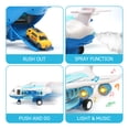 thumbnail image 3 of Toy Airplane with Smoke, Lights & Sounds, Friction Powered Plane Toy with Mini Cars for Kids, Great Christ Gift for Boys and Girls, 3 of 6
