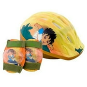 Diego Hardshell Bicycle Helmet and Protective Pad Value Pack - NEW