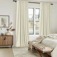 thumbnail image 6 of Top Finel 100% Blackout Linen Pleated Window Shades, Cream 52" x 90", 6 of 9