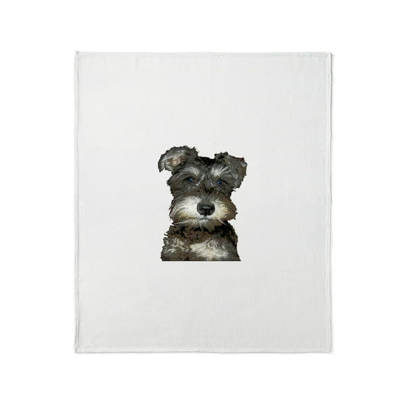 CafePress - Miniature Schnauzer Throw Blanket - Soft Fleece Throw Blanket, 50"x60" for All Ages