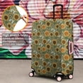thumbnail image 4 of Green Sunflower Bee Pattern Luggage Cover Fashion Suitcase Cover Baggage Covers Fit 25-28 Inch Luggage (Go Travel), 4 of 5