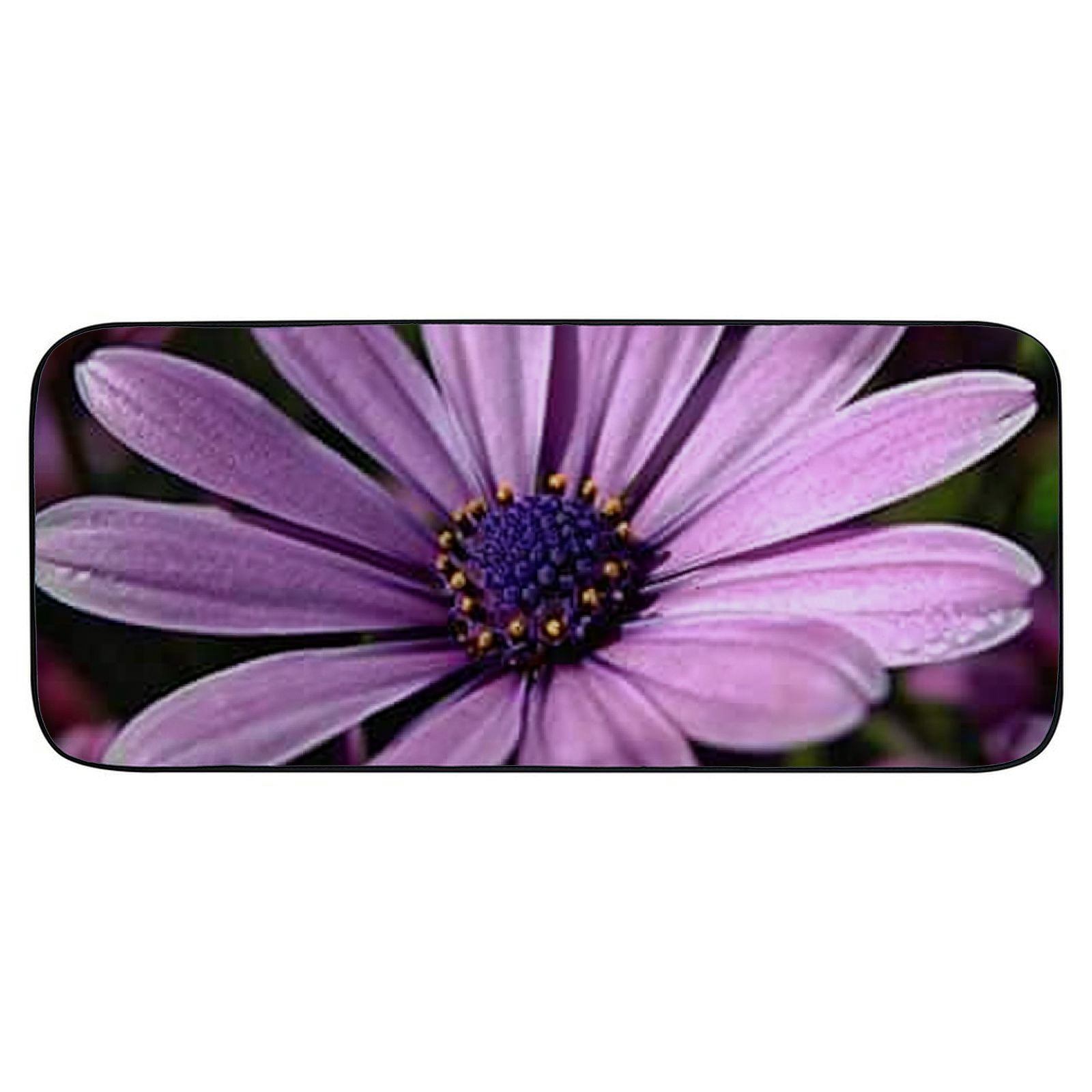 Qinduosi Decorative Door Mat, Door Mat with Non-Slip Rubber Backing, Easy Cleaning, Traps Dirt, for Entry, Patio, Garage - Flower Plant Nature Garden Summer Bloom Leaf 19.68*47.24 in