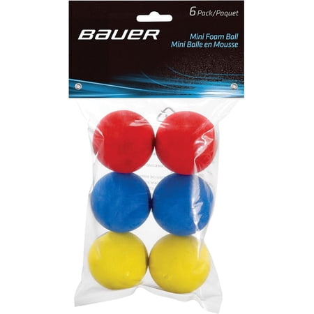 Bauer Mini Foam Hockey Balls - 6 Pack