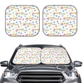 thumbnail image 2 of Haiem Happy Easter Car Windshield Sun Shade (2 Pieces) Foldable Windshield Sun Shade Car Accessories for Truck SUV Pickup-Large, 2 of 7