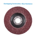thumbnail image 5 of LotFancy 10Pcs 40 Grit Aluminum Oxide Sanding Flap Discs, 4.5 x 7/8 inches, Type#27, 5 of 7