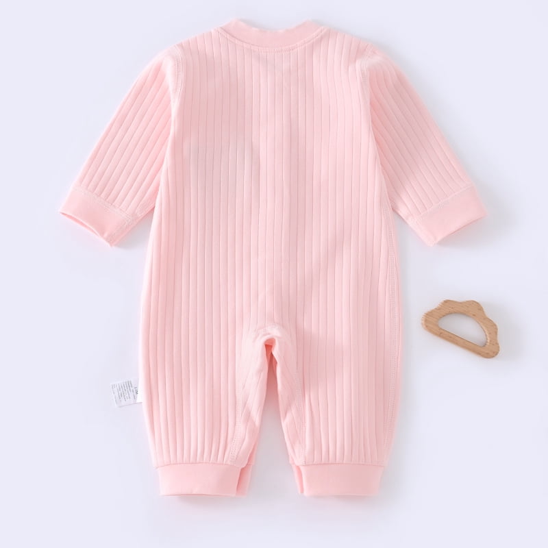 2-pack one-piece baby boy onesies (white & pink)