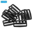 thumbnail image 3 of Uxcell 2.0625 Inch Tri-Glide Slide Buckles, 10 Pack Plastic Webbing Strap Fastener for Backpack Bag Belt, Black, 3 of 5