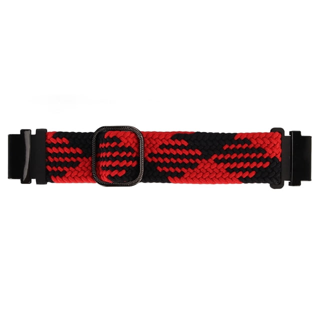 Correa de nailon para reloj, correa de repuesto ajustable, Correa deportiva transpirable para Fenix 7S, 6S, 5S, rojo y negro