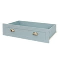 thumbnail image 4 of Dresser for Bedroom, Rustic Storage Cabinet Buffet Table with 4 Drawers and 8 Metal Handles, Wood Side Table Console Table with Solid Legs for Living Room, Bedroom, Kitchen, Blue, 4 of 7