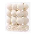 thumbnail image 2 of 24 Pcs Flocked Christmas Ornaments Balls Velvet Shatterproof Christmas Tree Decorations, 2 of 5