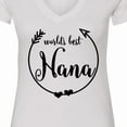 thumbnail image 4 of Inktastic World's Best Nana Women's V-Neck T-Shirt, 4 of 5