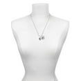 thumbnail image 3 of Delight Jewelry Silvertone Good Dog with Black Paw Spinners Silvertone Script Initial Disc - G - Charm Necklace, 20"+3", 3 of 4