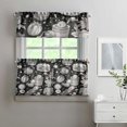 thumbnail image 2 of Kitchen Food Cooking Chef Kitchen Curtains and Valances Set - 3 Piece Kitchen Curtains Sets with Valance for Windows Rod Pocket Machine Washable Kitchen Decor Decorations (54"x18"+2x27.5"x24"), 2 of 6