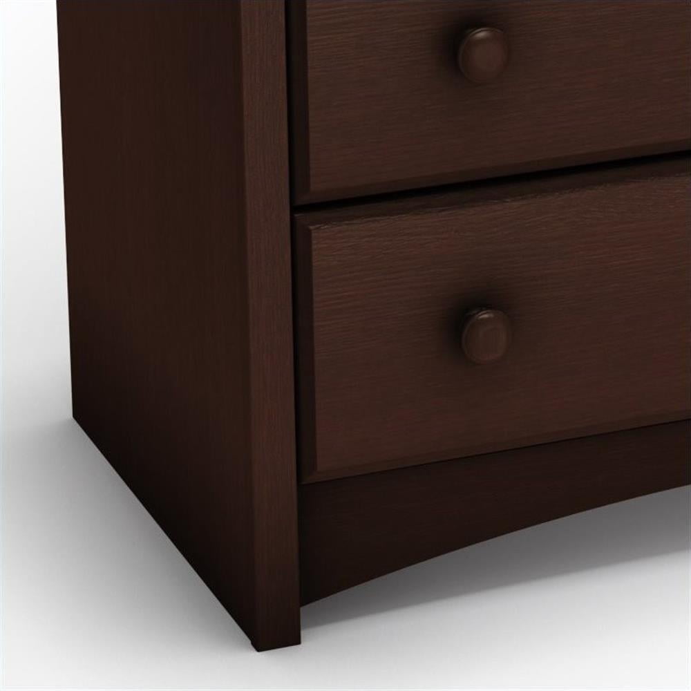 South Shore Furniture Angel Changing Table in Espresso