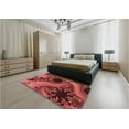 thumbnail image 5 of Ahgly Company Machine Washable Indoor Rectangle Transitional Red Area Rugs, 3' x 5', 5 of 7