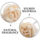 thumbnail image 4 of Fire-Free Safety Essential Oil Diffusion Technology Floral Candle Hotel Use Beige Wood Cotton Rope for 2Set, 4 of 4