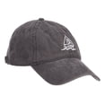 thumbnail image 5 of Sailboat and Wave Embroidered Pigment Dyed Cap - Black OSFM, 5 of 5