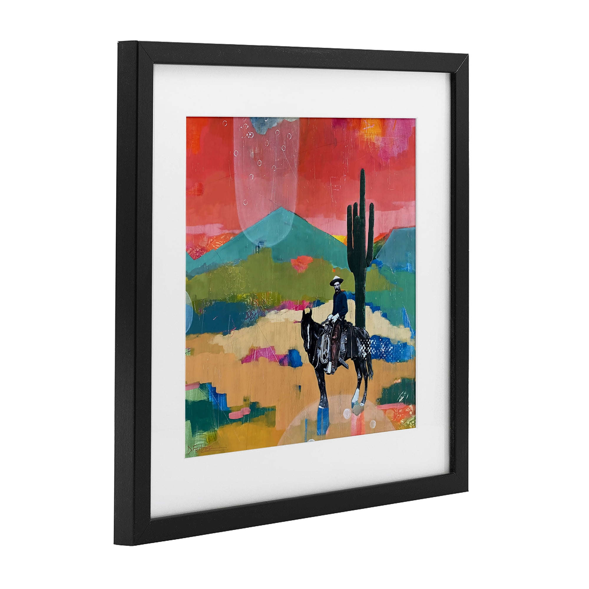 Stupell Industries I Used To Be A Cowboy Black Framed Print Under Glass, design by Dianna Fritzler
