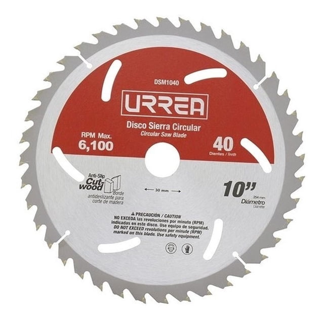 Disco Par A Sierra Circular 10 40 Dientes Urrea Urrea DSM1040