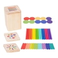 thumbnail image 2 of Juguete clasificador de colores, caja de combinación de aprendizaje, 3 en 1, colorido, para aprendizaje, regalos de cumpleaños, juguetes sensoriales,, 2 of 9