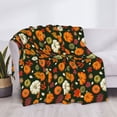 thumbnail image 3 of Fotbe Harvest Pumpkins Manta de Franela con Estampado, Manta Ultrasuave para Cama, Sofá, Auto, Hipoalergénica y Antibolitas-60"x50", 3 of 6