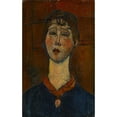 thumbnail image 2 of Amedeo Modigliani 16x24 Black Ornate Framed Double Matted Museum Art Print Titled: Portrait of Madame Dorival (1916), 2 of 5