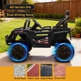 thumbnail image 7 of Xuanlur 12V Kids Ride on Car, Electric Off-Road UTV Truck with Remote Control, Anti-Collision Bar, High Chassis, Anti-Slip Wheels & 4-Wheel Suspension, Battery Powered Ride on Toy for Kids, Black, 7 of 7