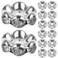 thumbnail image 1 of 100pcs Spacer Beads Rhinestone Inlaid Loose Beads Jewelry Making Accessories, 1 of 1