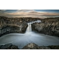 thumbnail image 2 of Olsson, Ronny 14x11 Gold Ornate Wood Framed with Double Matting Museum Art Print Titled - Aldeyjarfoss Waterfall North Iceland, 2 of 4