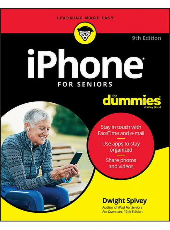iPhone For Seniors For Dummies, 9th Edition Paperback - USED - VERY GOOD Condition