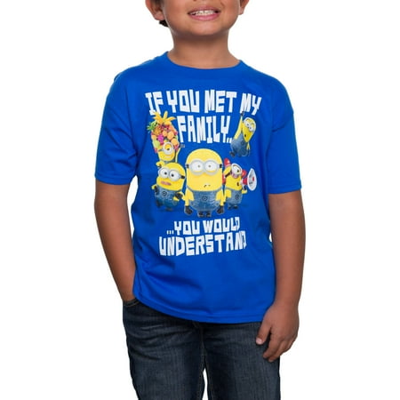- Family Boys Graphic Crew Neck Tee Shirt