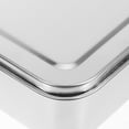thumbnail image 2 of Stainless Steel Oblong Baking Pans With Lids Silver, 2 of 5