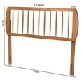 thumbnail image 6 of Baxton Studio Norman Walnut Finished Wood King Size Headboard, 6 of 8