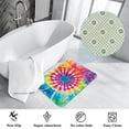 thumbnail image 3 of Tie Dye Polyester Non-Slip Machine Washable Chair Rugs Office Mat Area Rugs Bath Rug, 3 of 6