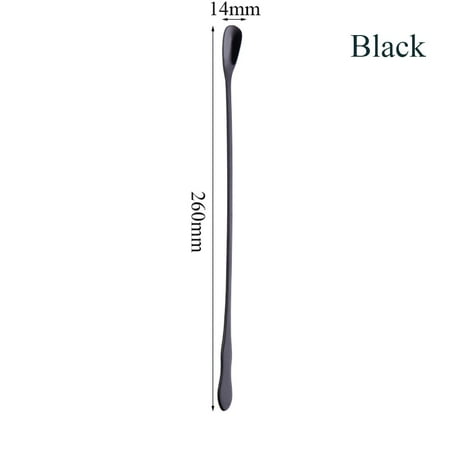 

Rainbow Stir Spoon Ice Cream Spoons Stainless Steel Long Handle Tableware Kitchen Supplies