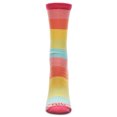 thumbnail image 2 of MeMoi Multicolor Stripe Splash Bamboo Blend Crew Socks - Mens - Male, 2 of 3