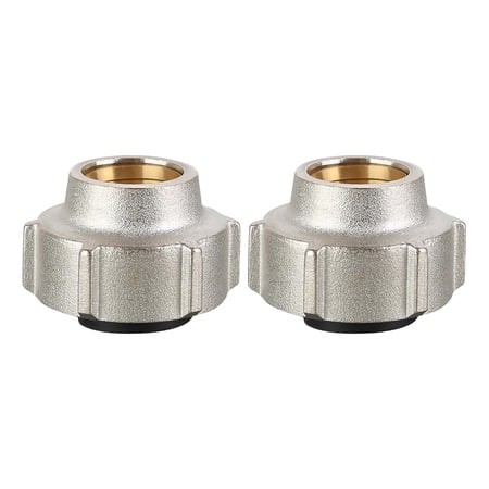 2Pcs 15mmx3/4inch Brass Pipe Connection Nut Pipe Fitting Hose Adapter Heating Systems Compression Fitting Enduring