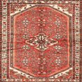 thumbnail image 1 of Ahgly Company Machine Washable Indoor Square Traditional Tangerine Pink Area Rugs, 3' Square, 1 of 7
