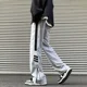 thumbnail image 3 of Pantalones cargo para hombre, pantalones de trekking para hombre, rectos, grises, para senderismo, verano, exteriores, negros, de lujo, largos, de algodón, estilo emo, corte regular, Y2k, 3 of 5