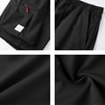 thumbnail image 4 of XIAONU Men's Cargo Athletic Shorts Drawstring Waist Zipper Pockets Daily Shorts, 4 of 6