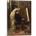 thumbnail image 1 of ARTCANVAS The Painter And His Model 1855 Canvas Art Print by Alfred Stevens - Size: 12" x 8" (0.75" Deep), 1 of 9