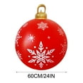 thumbnail image 6 of KCEHTA 24 Inch Outdoor Giant Christmas Ball Ornaments, PVC Christmas Decorated Ball, Christmas Decorations for Holiday Garden Lawn Yard Porch Party Decorations, 6 of 6