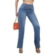 thumbnail image 1 of Jeans Mujer Boot Cut Tiro Alto Stretch Azul Claro, 1 of 8