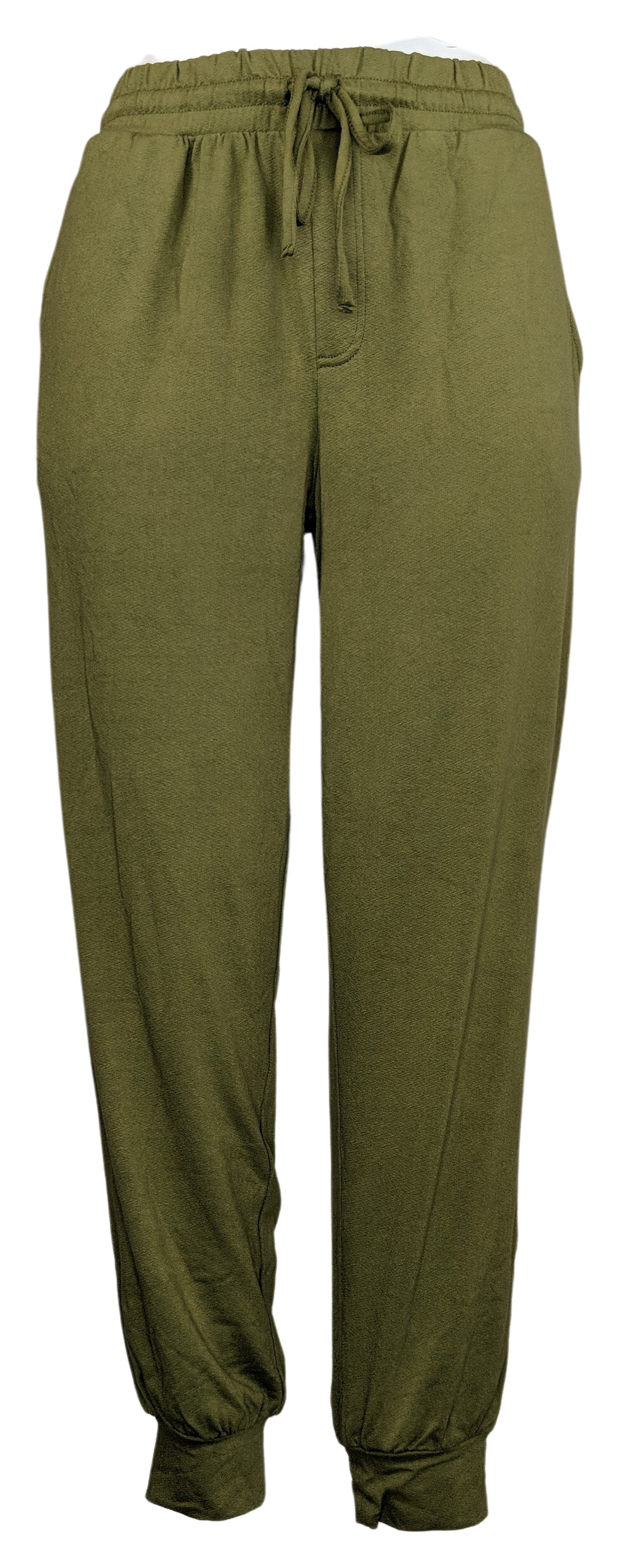 Anybody Women's Pants Sz S Textured Knit Jersey Jogger w/ Tie Green ...