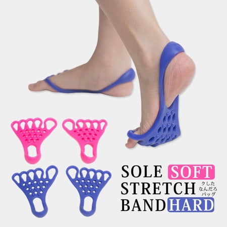POITVD 2 Pack Yoga Stretch Strap for Muscle Relief, Foot Massager & Calf Stretcher, Toe Corrector for Hallux Valgus