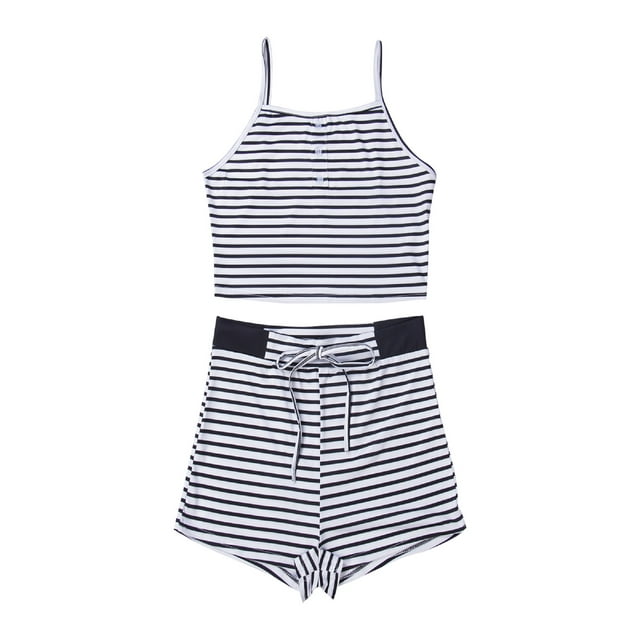 xiaxaixu Pyjama Femmes Ensembles Sans Manches Camisole Débardeur + Short