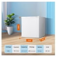 thumbnail image 6 of WDNMD9418 Mini Freezer,1.1 Cu.ft Upright Freezer with Reversible Single Door,Removable Shelves,Small Freezer with Adjustable Thermostat for Home/Kitchen/Office (White), 6 of 8