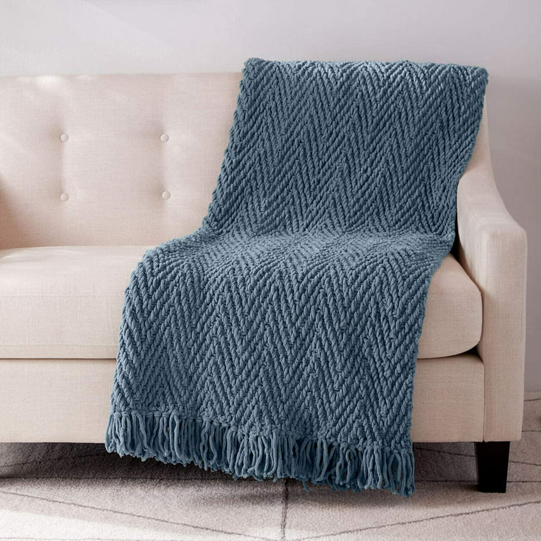 Bernat Blanket Big Ball Yarn-Gray Blue