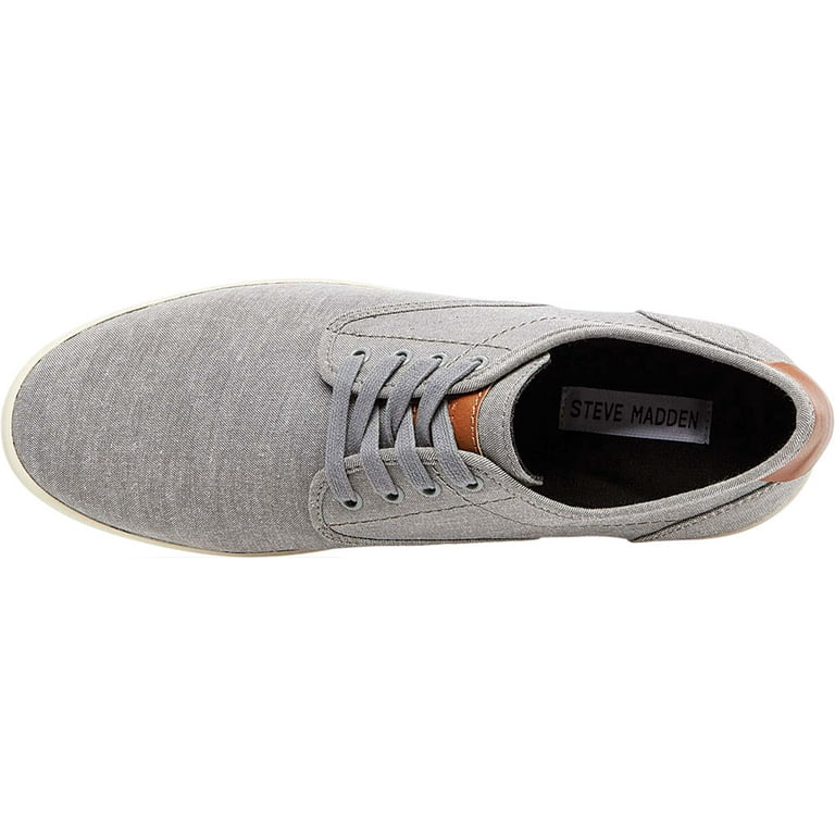 Men's Steve Madden Fenta Sneaker Grey Canvas 7 M - Walmart.com